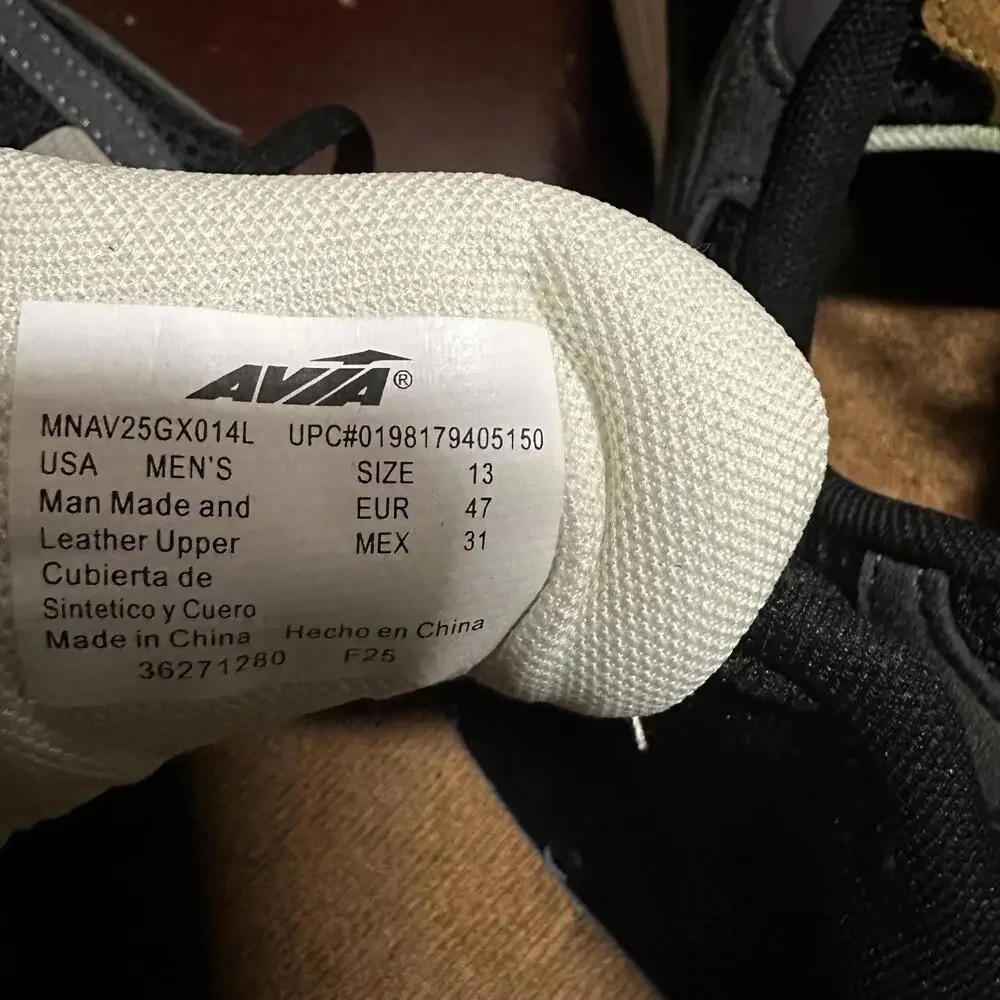 Avia Men'S 5000 Athletic Performance Running Shoes Size 13 Black Brown New - Picture 5 of 5